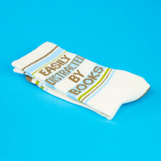 Easily Distracted By Books Gym Crew Socks