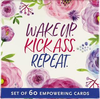 Wake Up, Kick Ass, Repeat Motivational Cards (60 pack)