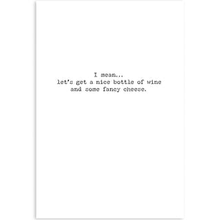 Wine & Cheese Greeting Card