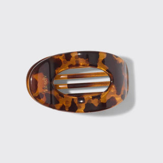 Kitsch Recycled Plastic Medium Flat Cloud Hair Clip - Tortoise