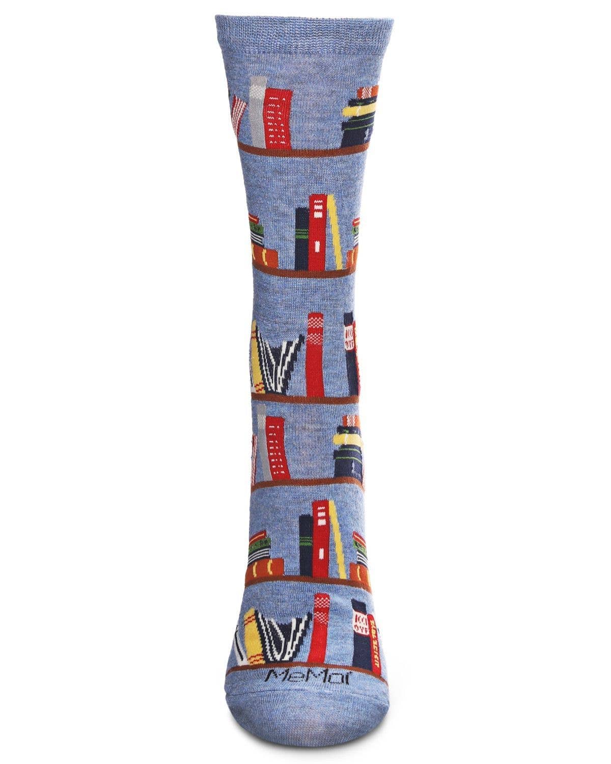 Let's Read Bookshelf Crew Sock