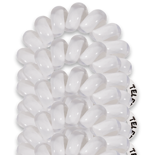 Teleties Tiny Hair Ties Coconut White