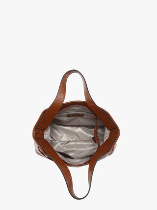 Isabella Glossy Expandable Satchel