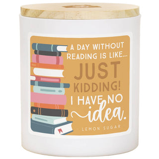 Day Without Reading Lemon Sugar Candle
