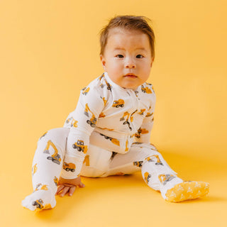 Dozer Bamboo Zip-Up Footie