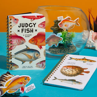 Judgy Fish Sticker Book | Funny Adult Sticker Book