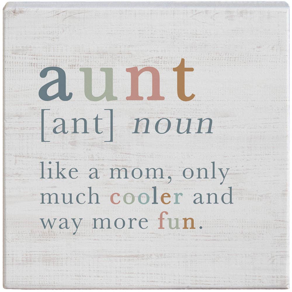 Aunt Definition Small Sign