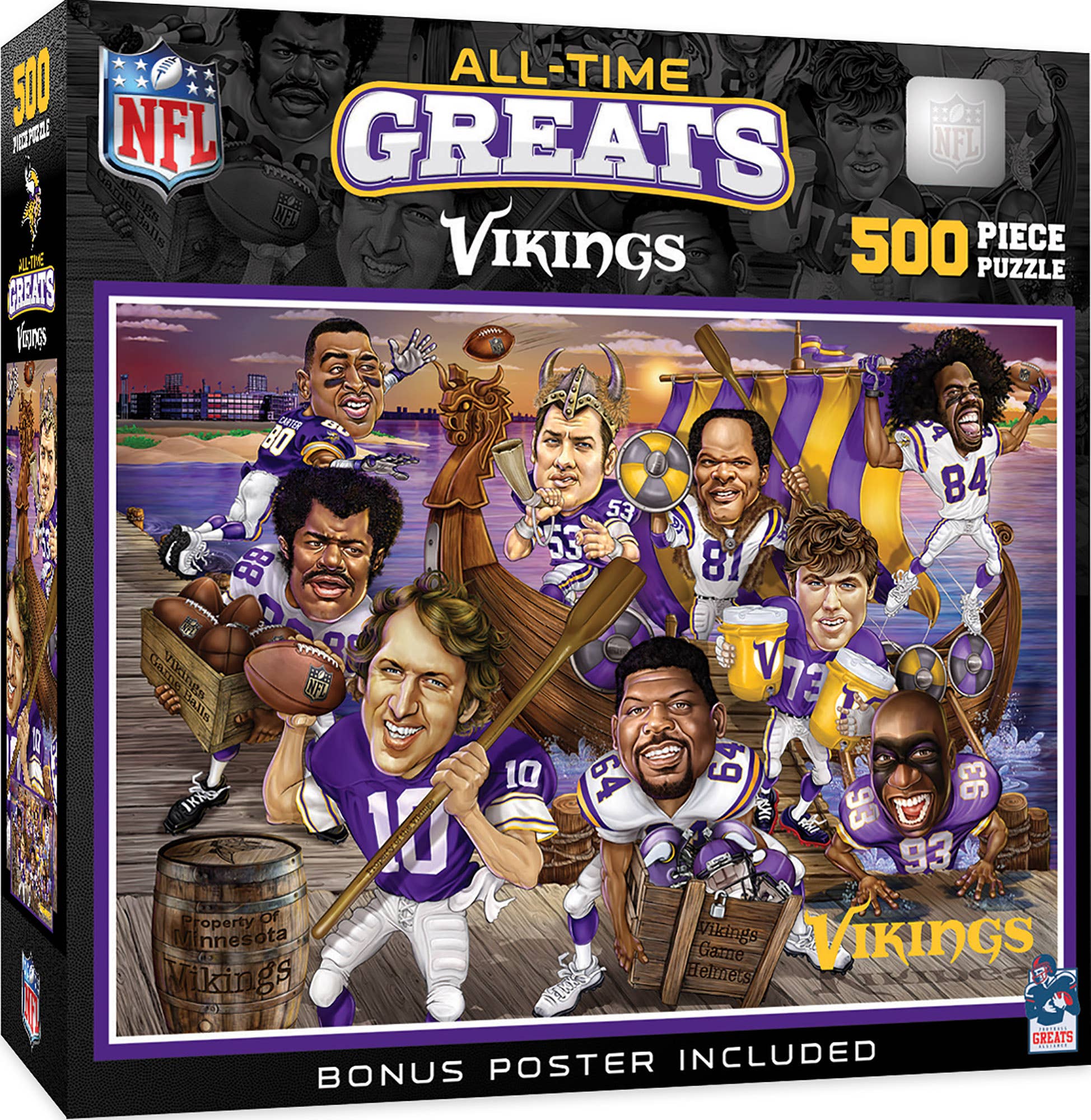 Minnesota Vikings - All Time Greats 500 Piece Puzzle