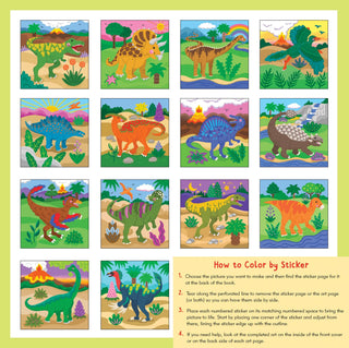 Dinosaurs My First Color by Sticker Book