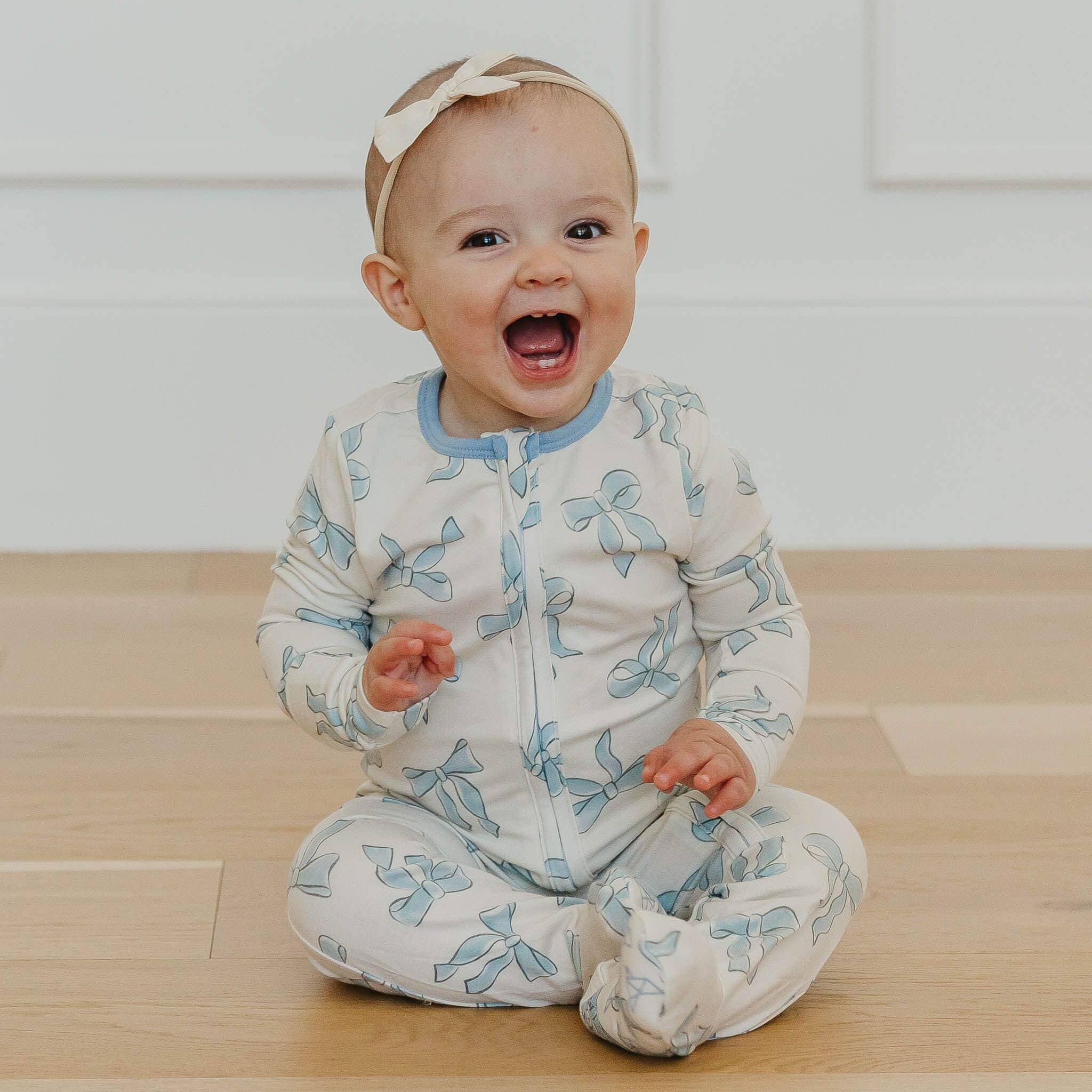 Copper Pearl Daphne Zip-Up Footie Pajama