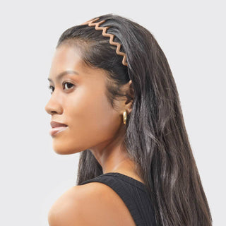 Recycled Plastic Zig Zag Headband 2-Pack — Neutral