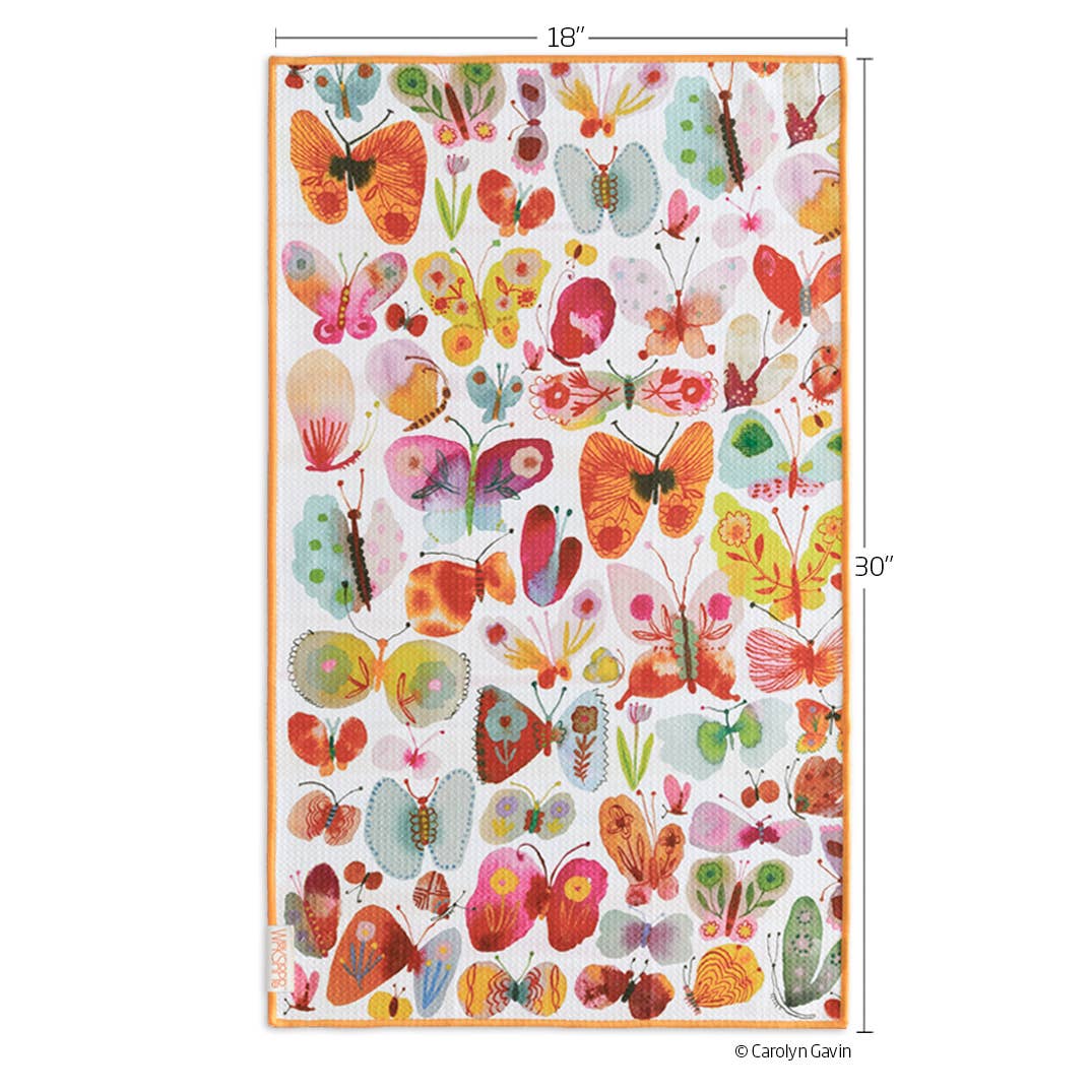 Belize Butterflies Microfiber Kitchen Dish Towel