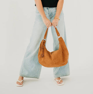Hazel Hobo Shoulder Bag with Tassel