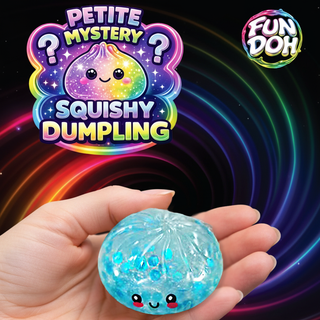 FUN DOH Mini Petite Mystery Squishy Dumpling sensory fidget toy with surprise texture and collectible colors
