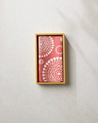 Geometry Freedom Sparks Bright reusable not paper towels with patriotic red and white firework-inspired pattern