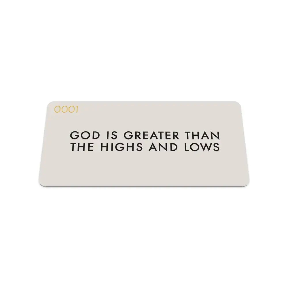 Zox God Is Greater Bible Verse Bracelet