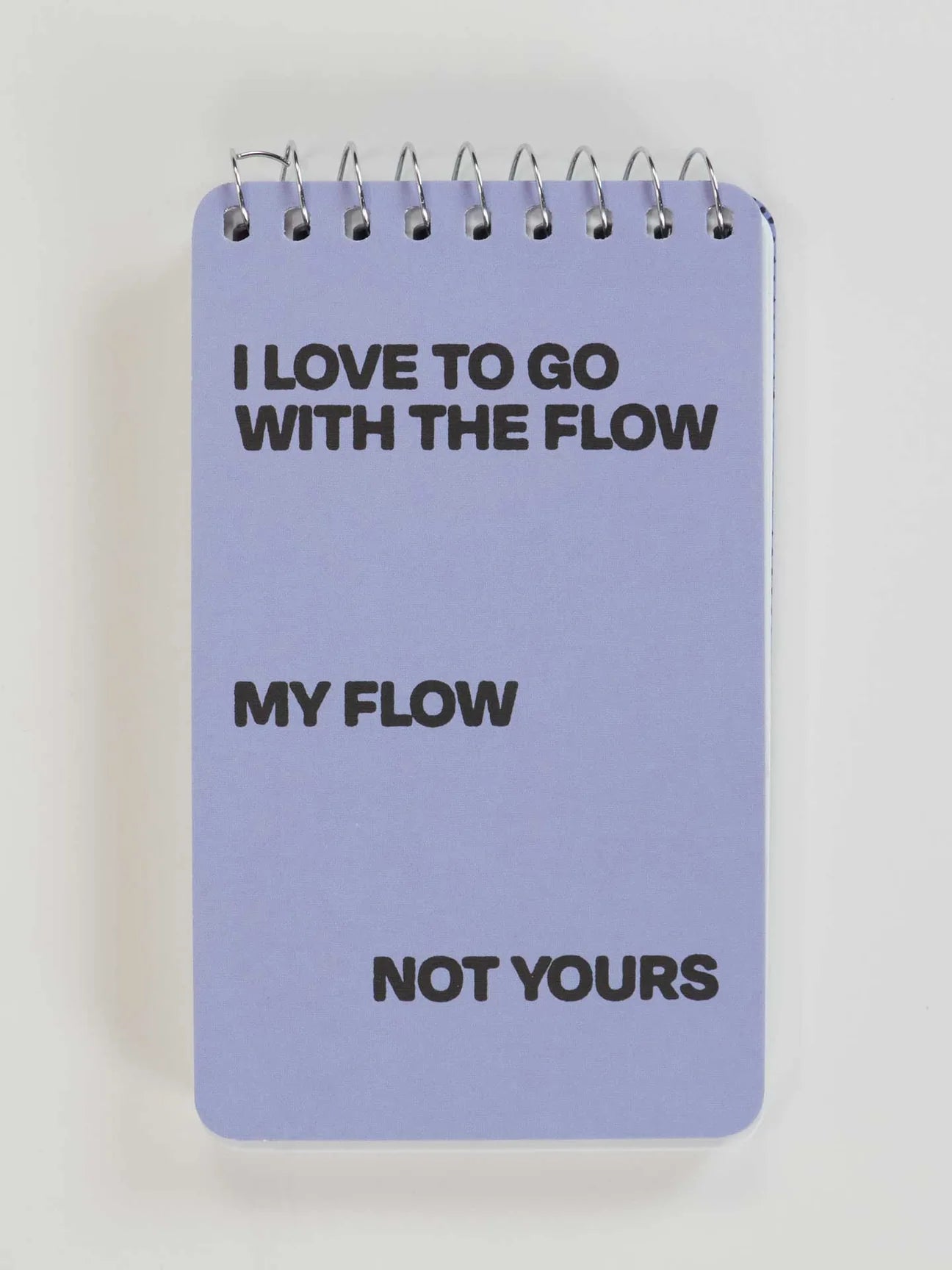 Go With The Flow Spiral Notebook