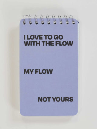 Go With The Flow Spiral Notebook