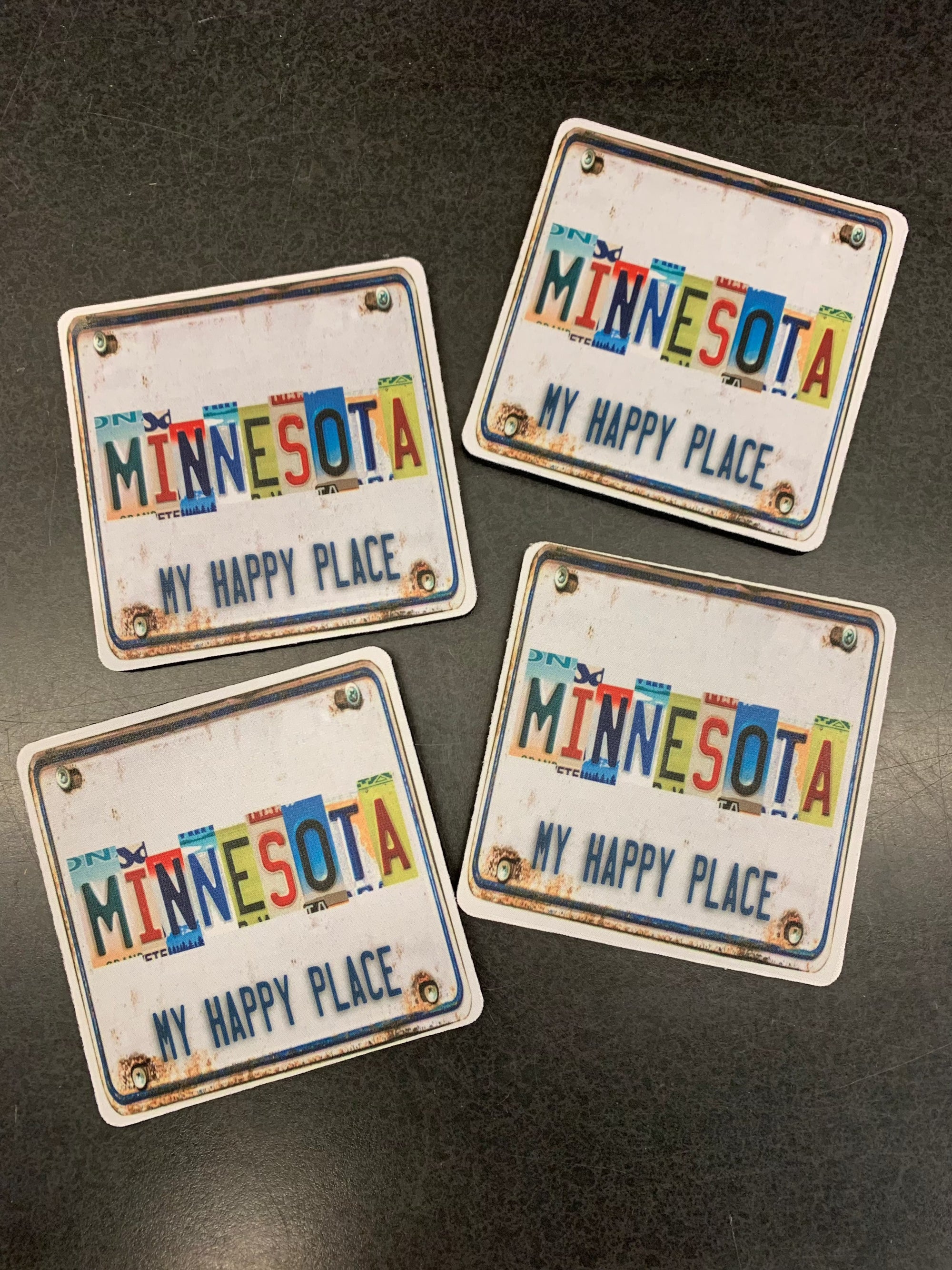 Minnesota Rubber Coasters (set/4)