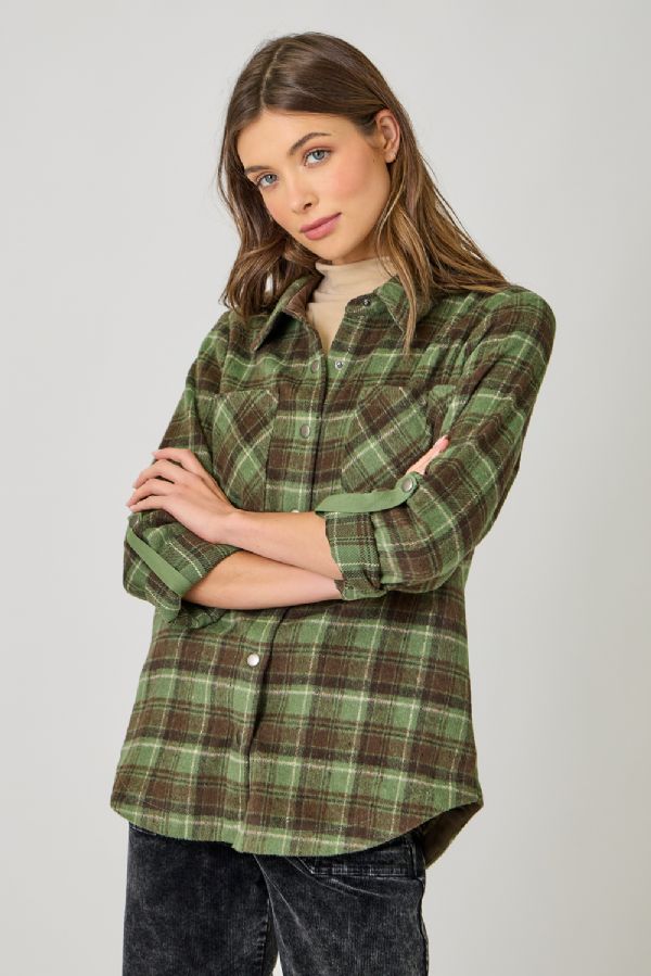 Plaid Shirt Jacket