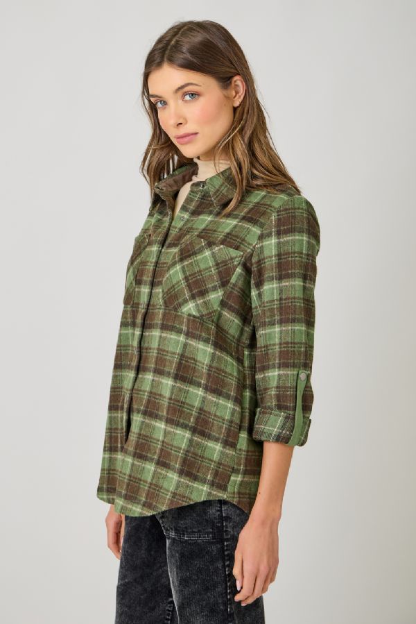 Plaid Shirt Jacket