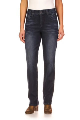 AB Solution Straight Leg Dark Indigo Denim FINAL SALE