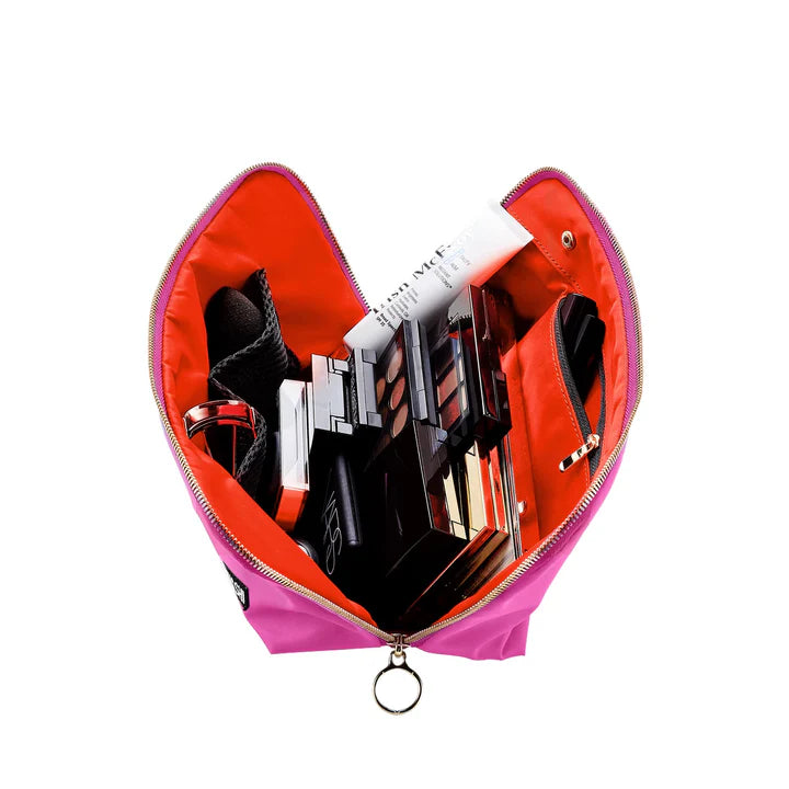Vacationer Bubblegum / Orange Makeup bag