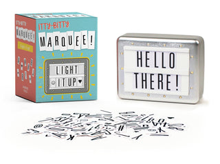 mini marquee light box with customizable message tiles