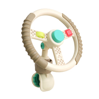 Itzy Ritzy Bitzy Driver baby steering wheel activity toy for stroller, wagon, or shopping cart