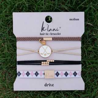 Drive Golf Hair Tie Bracelets with Ball Marker