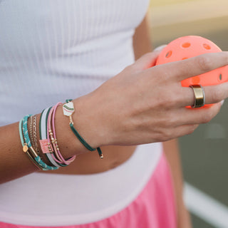 K’lani Rally Pickleball Hair Tie Bracelet Set