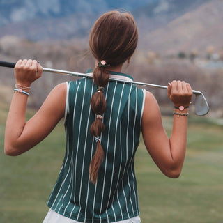 K’lani Tee Time Hair Tie Bracelet Set with Golf Ball Marker