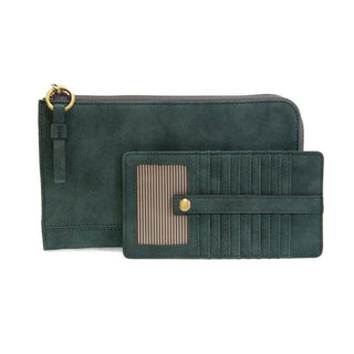 Karina Faux Suede Convertible Wristlet/Crossbody