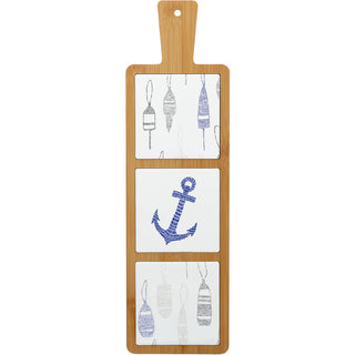 Lake Bamboo & Ceramic Tile Trivet FINAL SALE