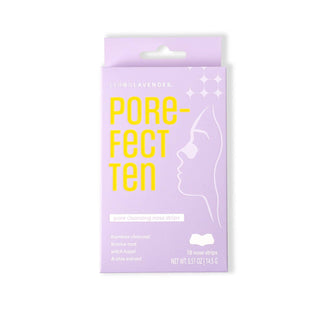 Lemon Lavender Pore The Win cleansing nose strips for pore detox and blackhead removal