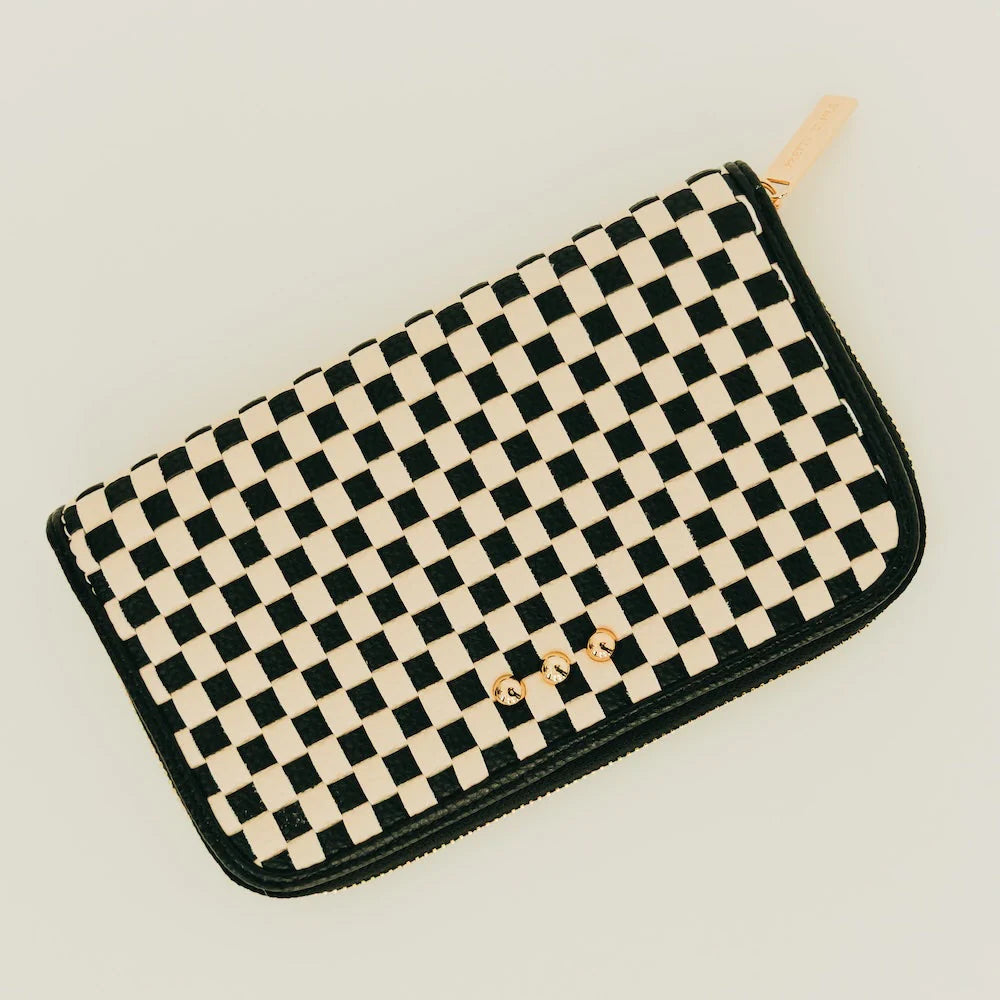 Lenni Large Zip Woven Wallet