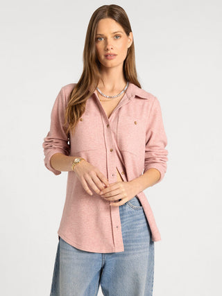 Lewis Button-Front Shirt | Relaxed Long Sleeve Top