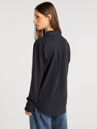 Lewis Button-Front Shirt | Relaxed Long Sleeve Top