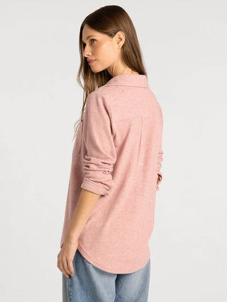 Lewis Button-Front Shirt | Relaxed Long Sleeve Top