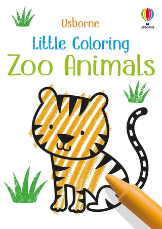 Little Coloring Book: Zoo Animals by Kirsteen Robson and Jenny Brown — a kids zoo animal coloring book with simple illustrations of lions, sloths, and more, for ages 3 to 5
