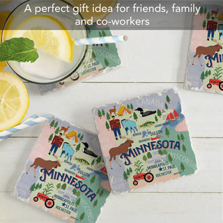 Minnesota Coasters Set of 4