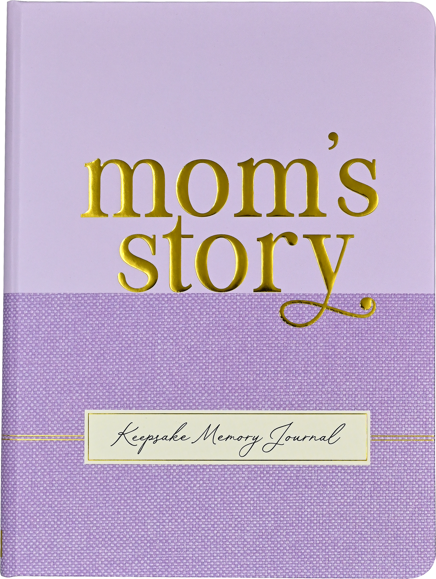 Mom's Story Memory Journal by Peter Pauper Press — an elegant hardcover guided keepsake journal with gold gilded page edges, archival 120 gsm paper, and thoughtful prompts for moms
