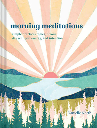 Morning Meditations book by Danielle North featuring daily mindfulness practices, affirmations, and morning wellness rituals