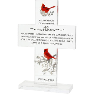 Mother Acrylic Cross Plaqye