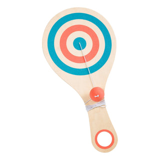 Neato Bounce Back Paddle Ball wooden toy with elastic tethered ball for active play