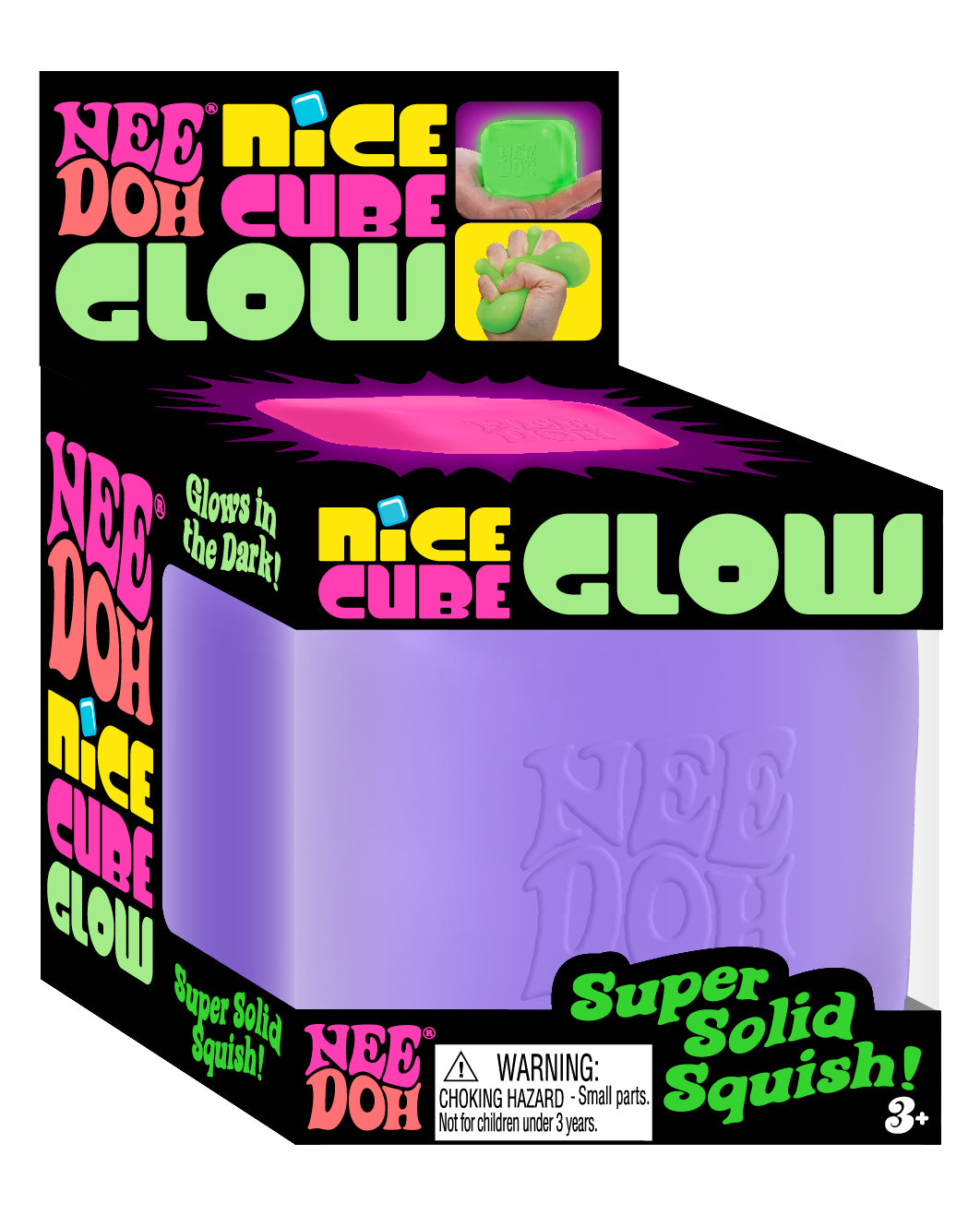 NeeDoh Nice Cube Glow Sensory Fidget Toy