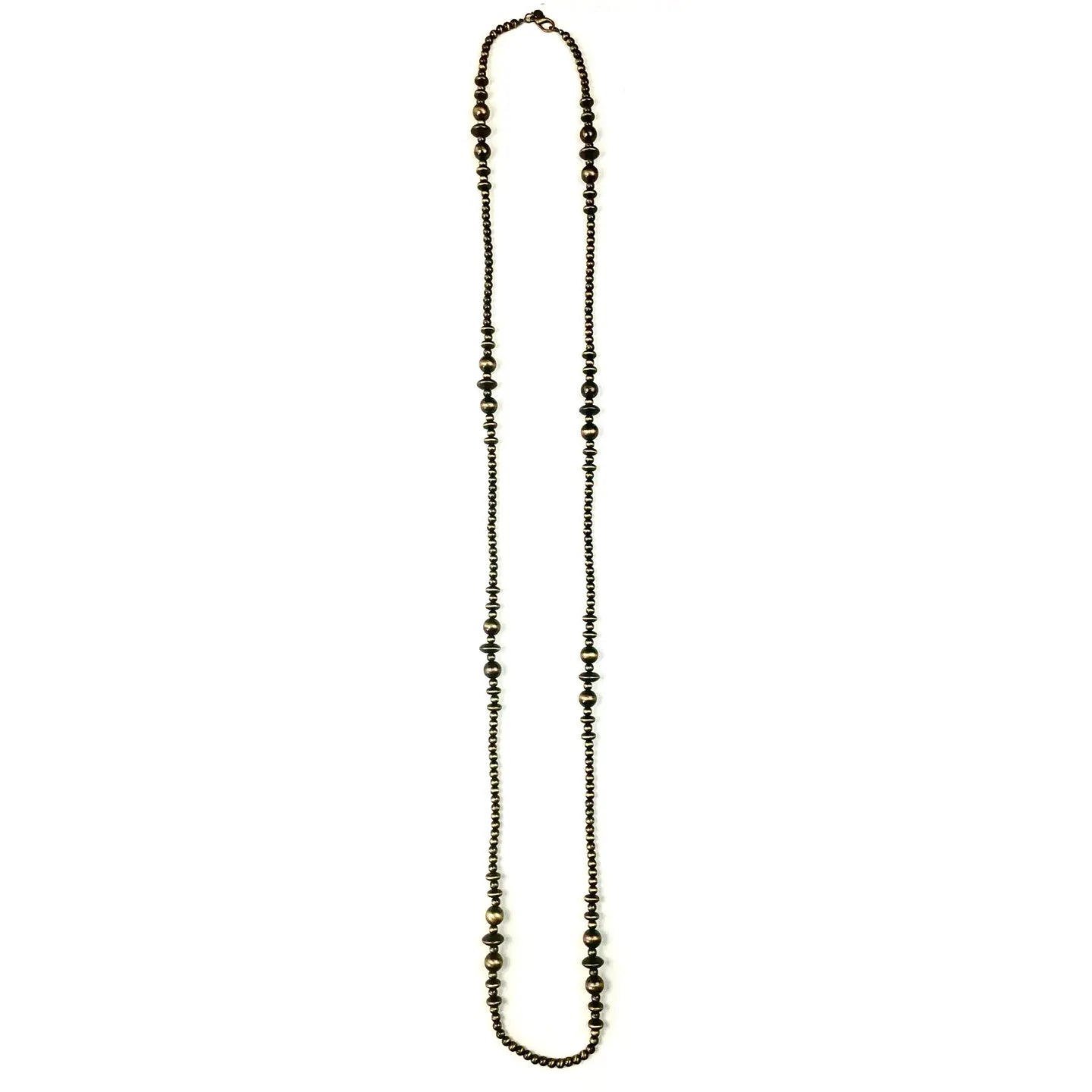 Mixed Faux Navajo Pearl X-Long Necklace