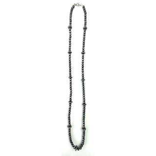 Round and Saucer Faux Navajo Pearls Long Necklace FINAL SALE