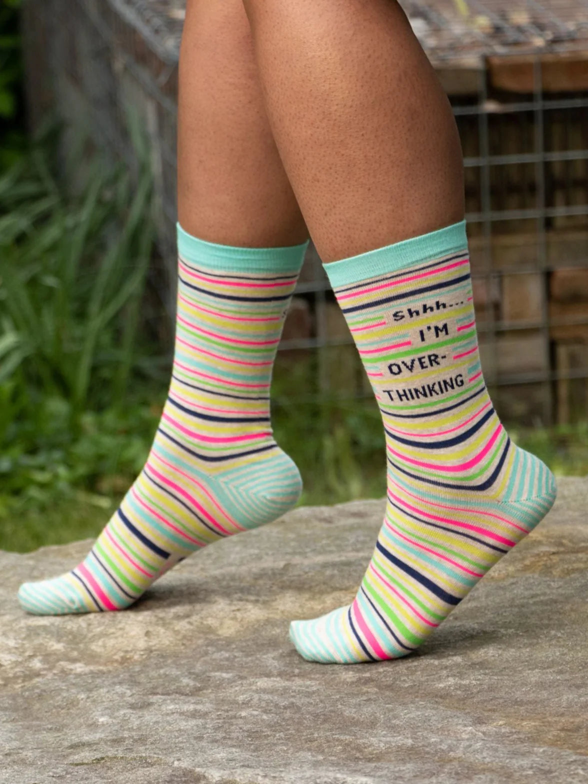 Shhh... I'm Overthinking Crew Socks