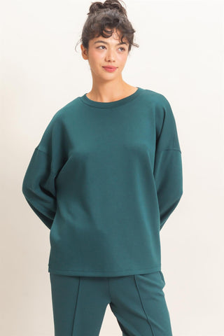 Women's Oversized Crew Neck Pullover Sweatshirt